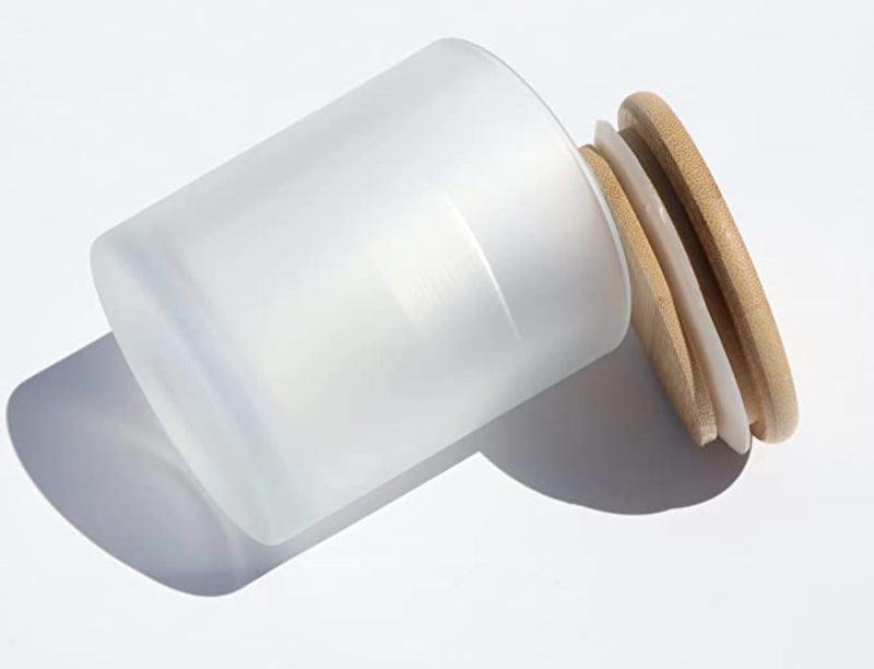 14oz Candle Jar - Frosted - luxurist.ae